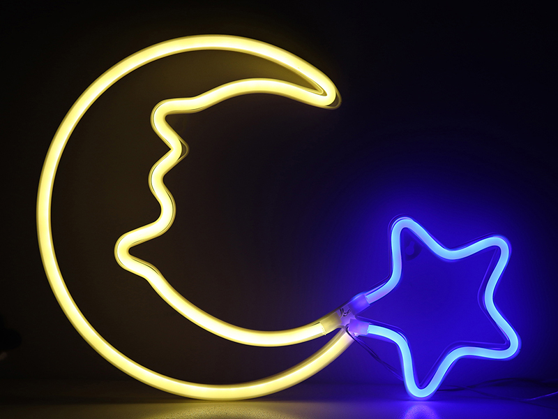 Moon Star Neon Sign Light